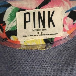 PINK Victoria's Secret Jackets & Coats - S PINK Lightweight Zip Up Hoodie with Florals PINK Victoria's Secret Jackets & Coats - S PINK Lightweight Zip Up Hoodie with Florals